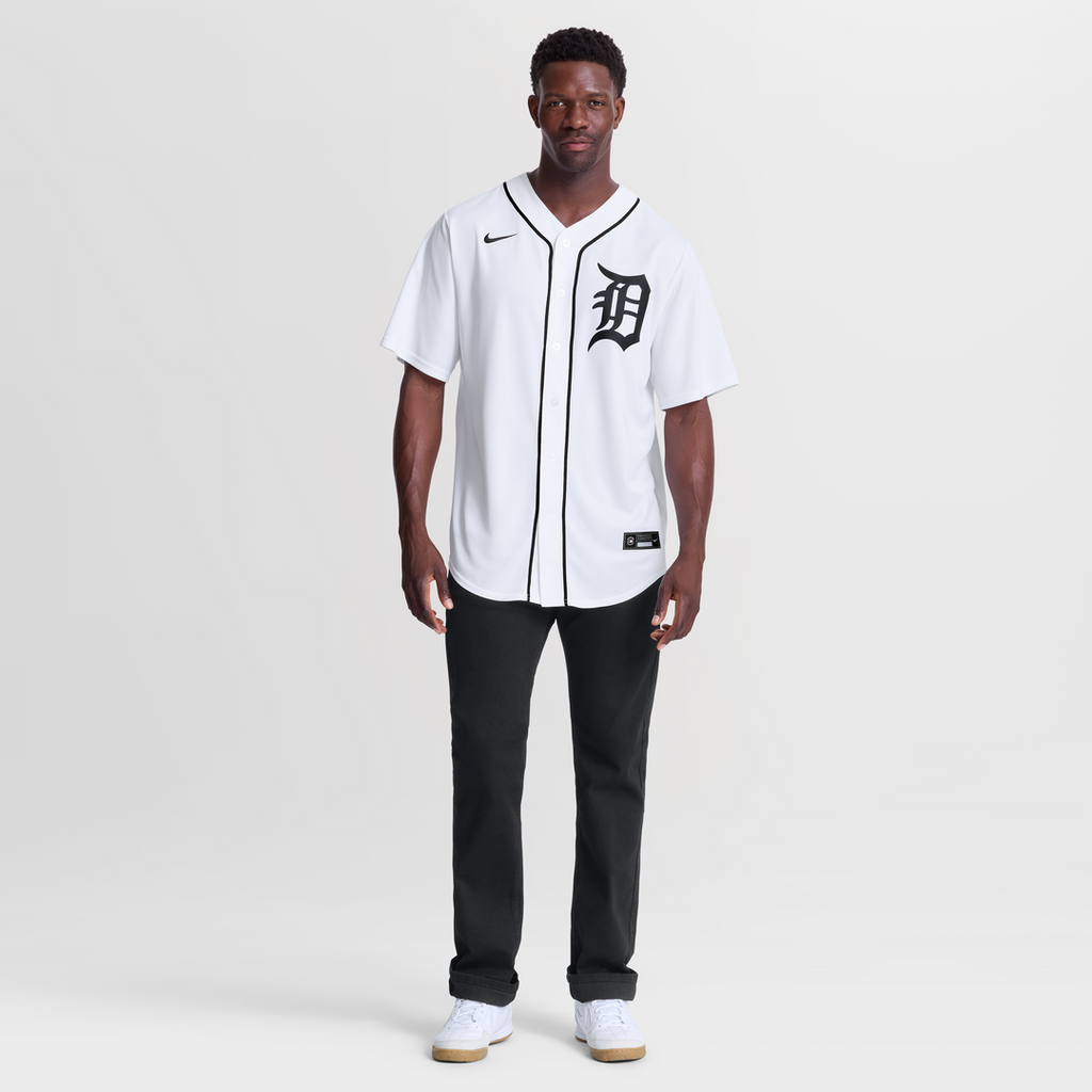 Detroit Tigers Nike Javier Báez Home Replica Baseball Jersey - White