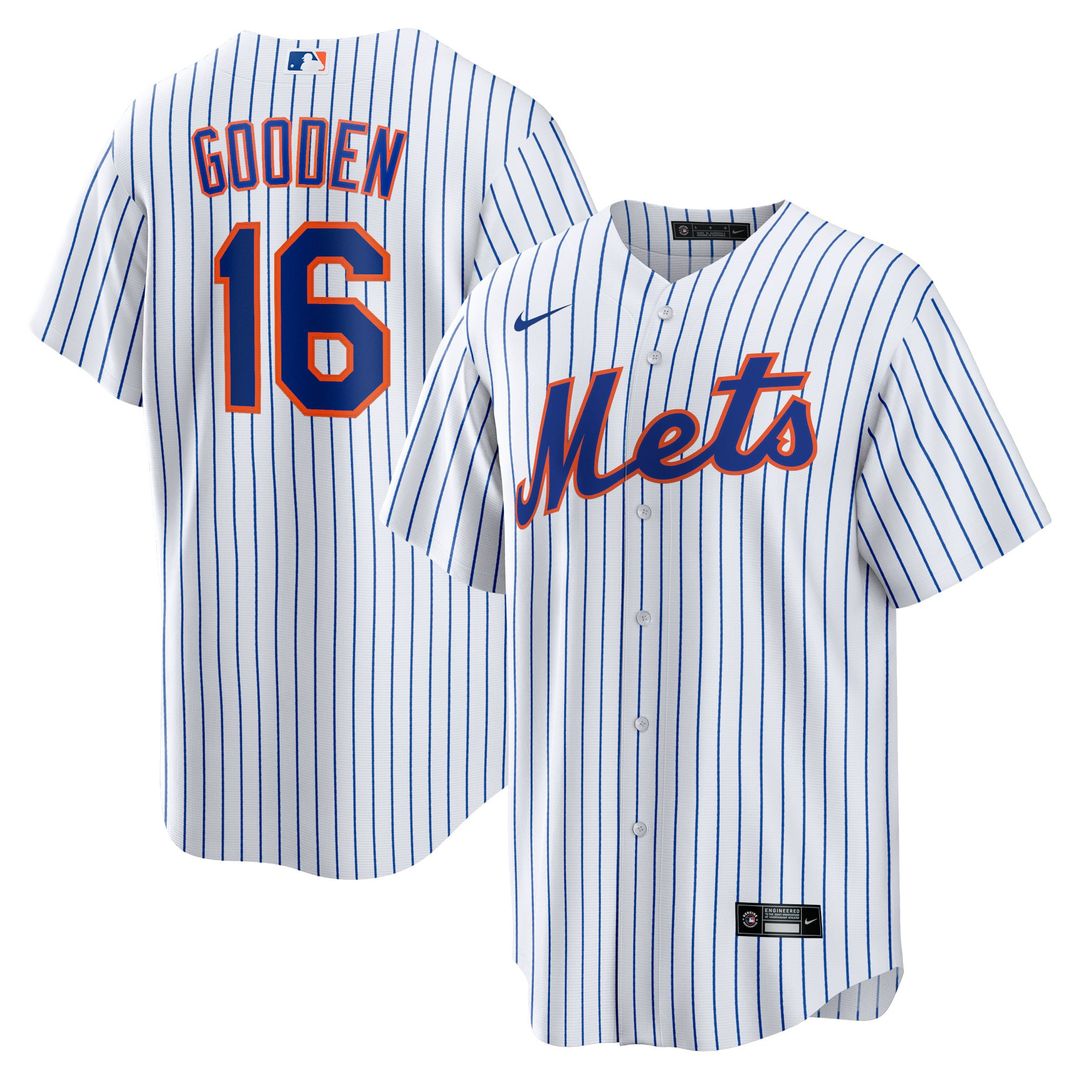 New York Mets Nike Dwight Gooden Home Replica Baseball Jersey - White