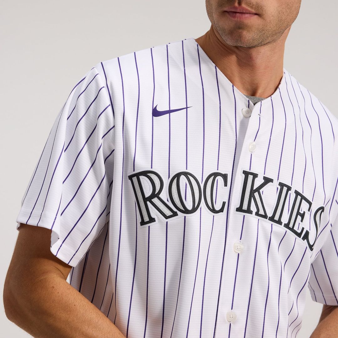Colorado Rockies Nike Home Replica Team Baseball Jersey - White
