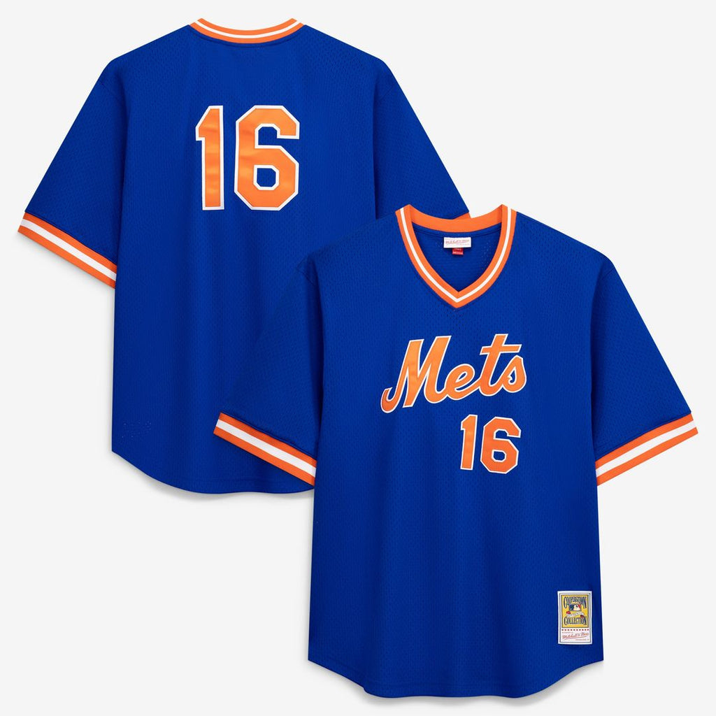 New York Mets Profile Dwight Gooden Big & Tall Cooperstown Collection Mesh Batting Practice Baseball Jersey - Royal