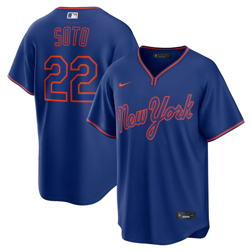 New York Mets Nike Juan Soto Alternate Replica Baseball Jersey - Royal