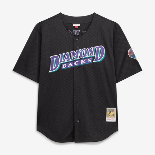 Arizona Diamondbacks Mitchell & Ness Randy Johnson Big & Tall Cooperstown Mesh Batting Practice Baseball Jersey - Black