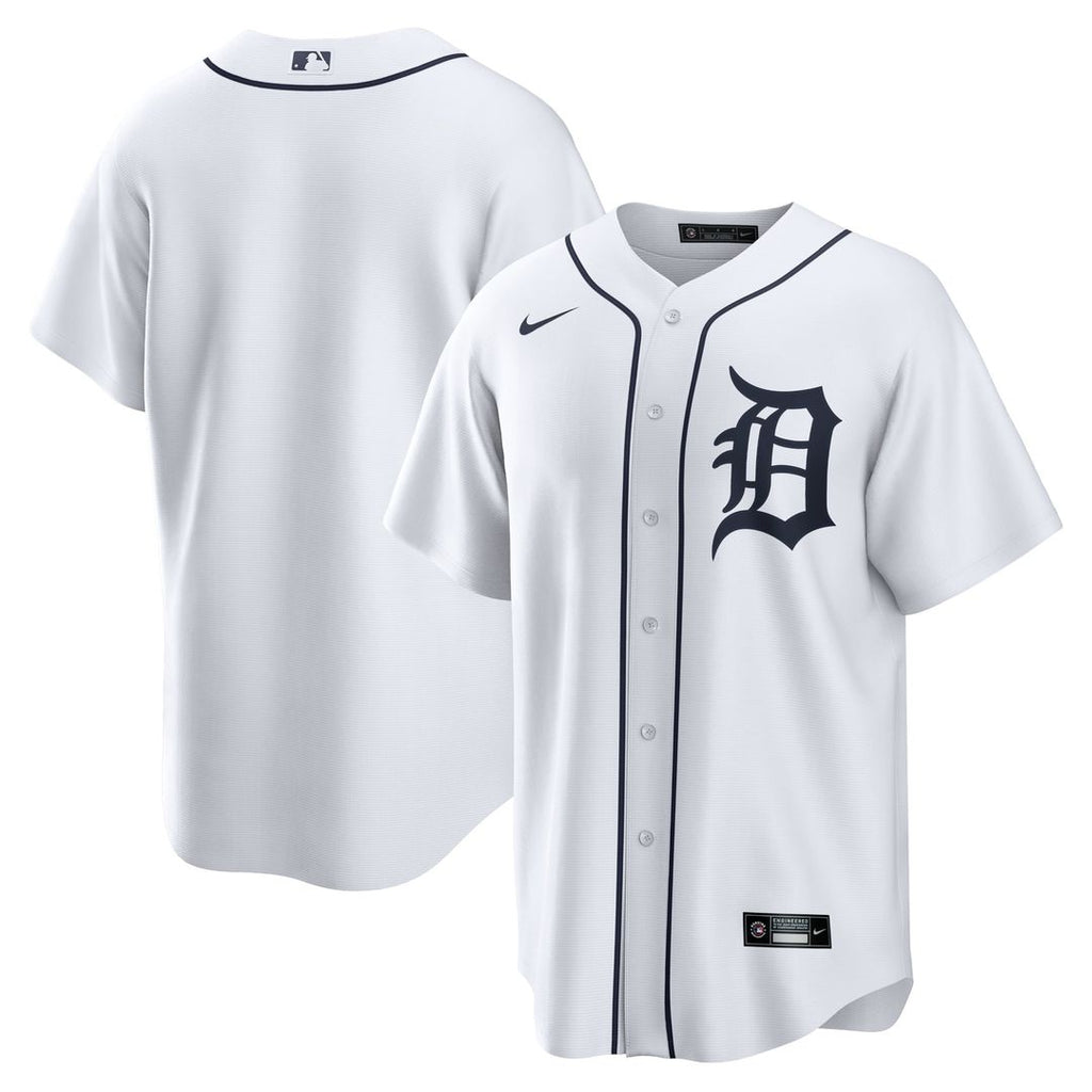 Detroit Tigers Nike Home Replica Team Baseball Jersey - White