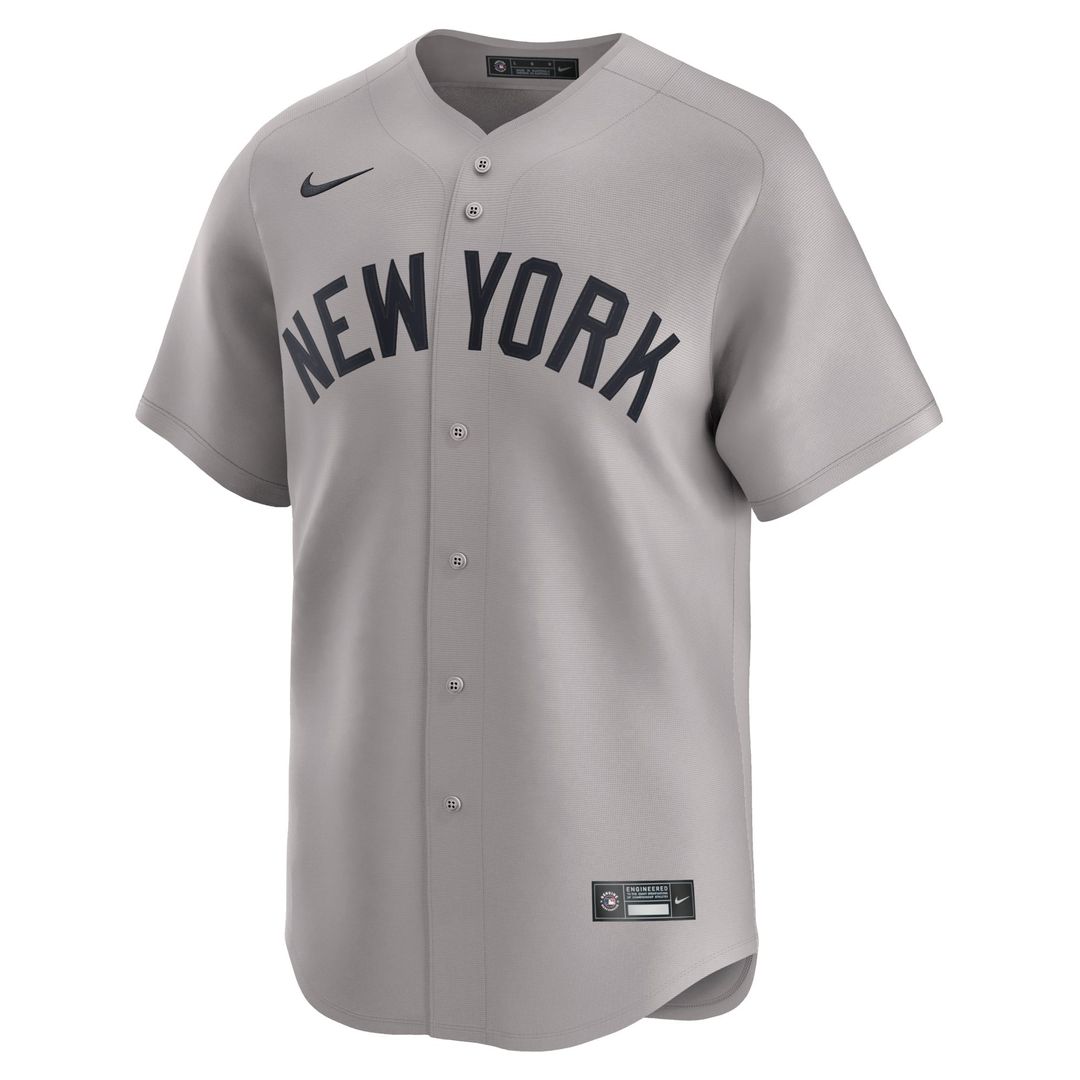 New York Yankees Nike Anthony Volpe Away Limited Baseball Jersey - Gray