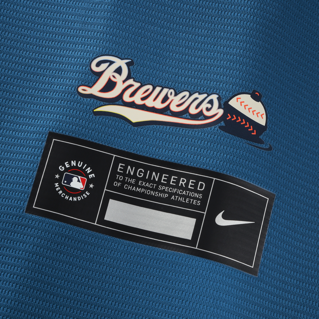 Milwaukee Brewers Nike Mineral Blue 2026 City Connect Stadium Baseball Jersey