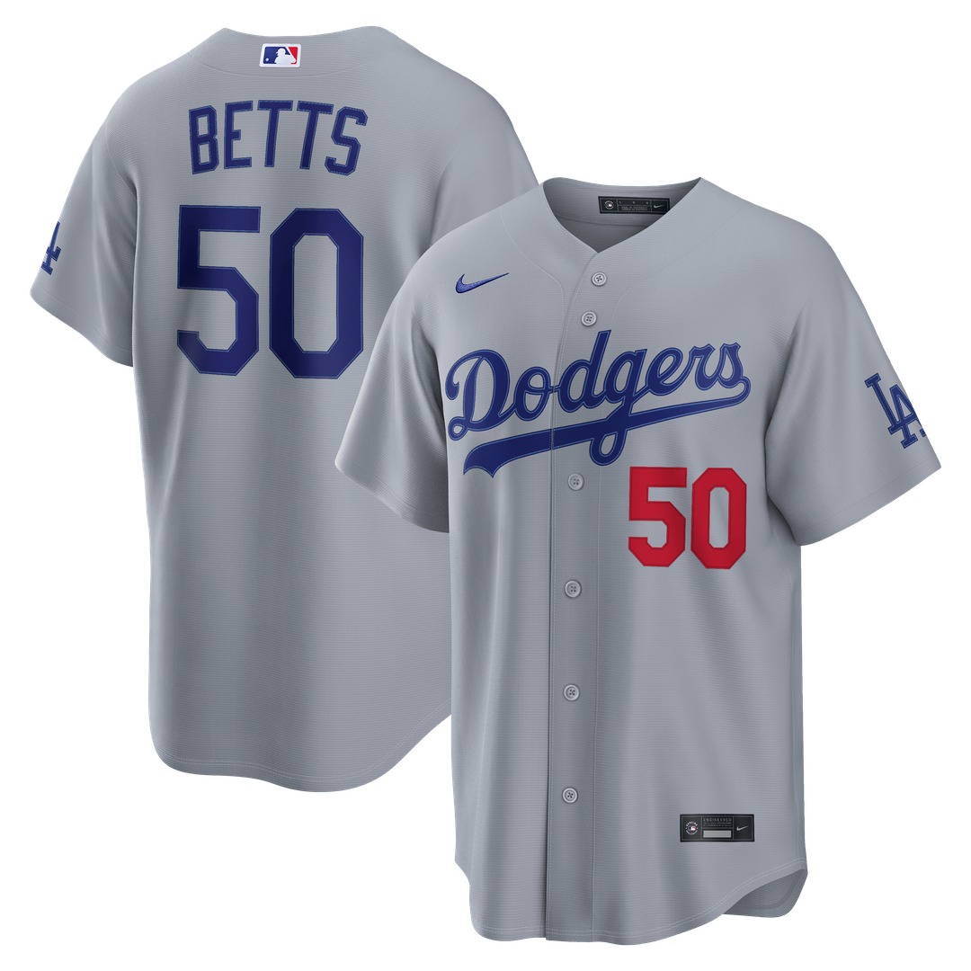 Los Angeles Dodgers Nike Mookie Betts Home Stadium Baseball Jersey - White