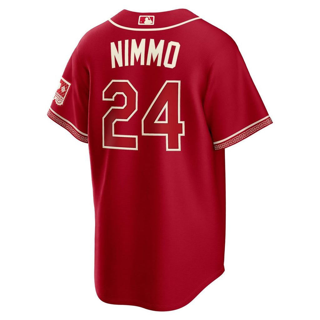 Texas Rangers Nike Brandon Nimmo 2026 City Connect Stadium Baseball Jersey - Red