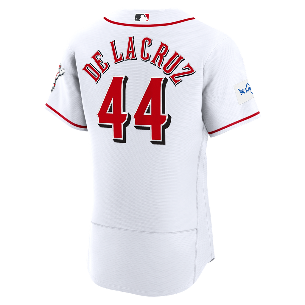 Cincinnati Reds Nike Elly De La Cruz Alternate Authentic Sponsor Patch Baseball Jersey - Red