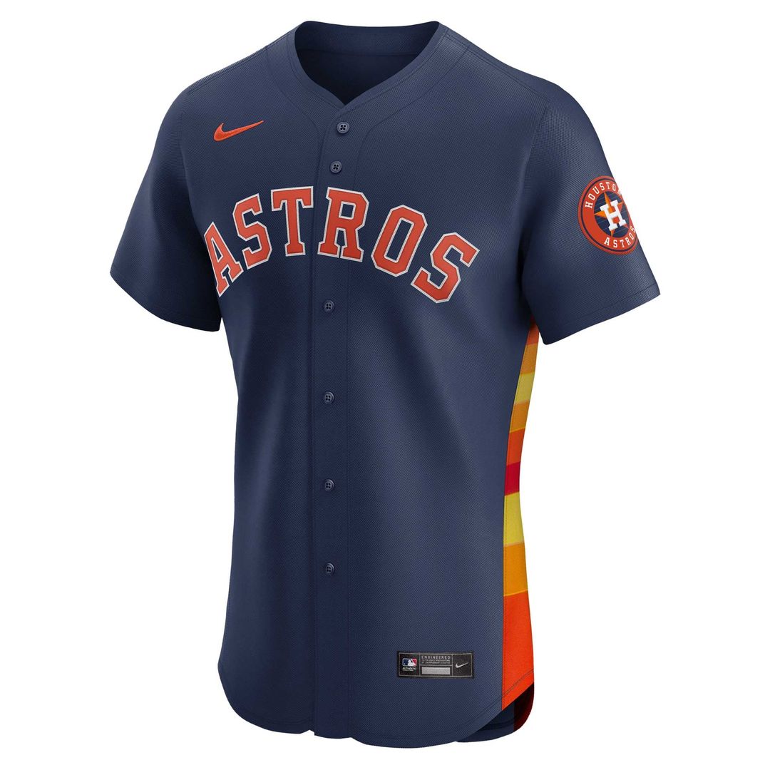 Houston Astros Nike Jose Altuve Alternate Elite Baseball Jersey - Navy