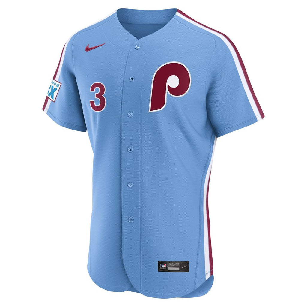 Philadelphia Phillies Nike Bryce Harper Alternate Authentic Sponsor Patch Baseball Jersey - Cream