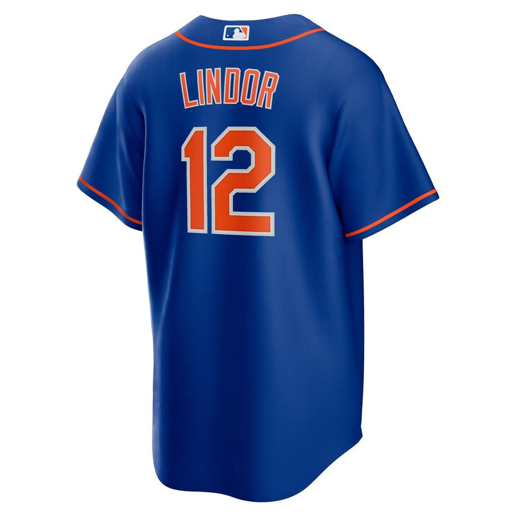 New York Mets Nike Francisco Lindor Big & Tall Alternate Replica Baseball Jersey - Royal