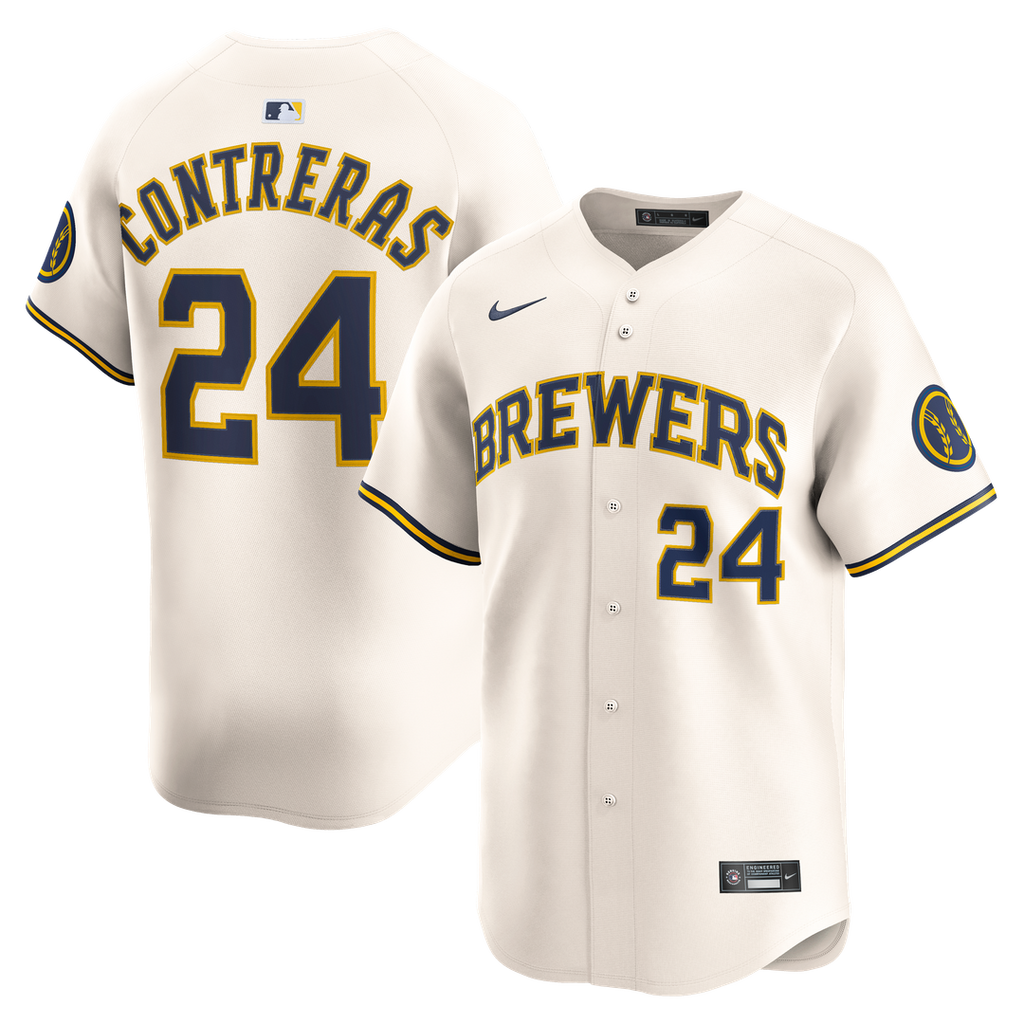 Milwaukee Brewers Nike William Contreras Home Limited Baseball Jersey - Cream