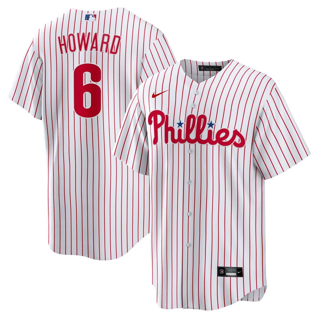 Philadelphia Phillies Nike Ryan Howard Replica Baseball Jersey - White