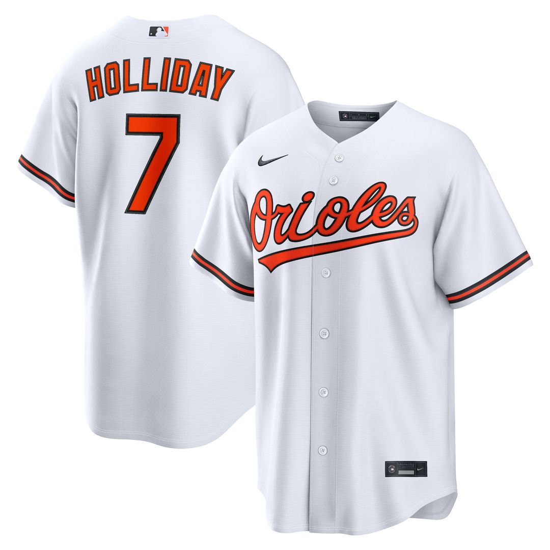 Baltimore Orioles Nike Jackson Holliday Home Replica Baseball Jersey - White