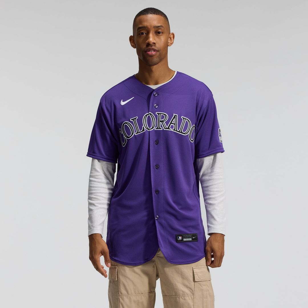 Colorado Rockies Nike Alternate Authentic Baseball Jersey - Purple