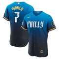 Philadelphia Phillies Nike Trea Turner City Connect Authentic Sponsor Patch Baseball Jersey - Navy
