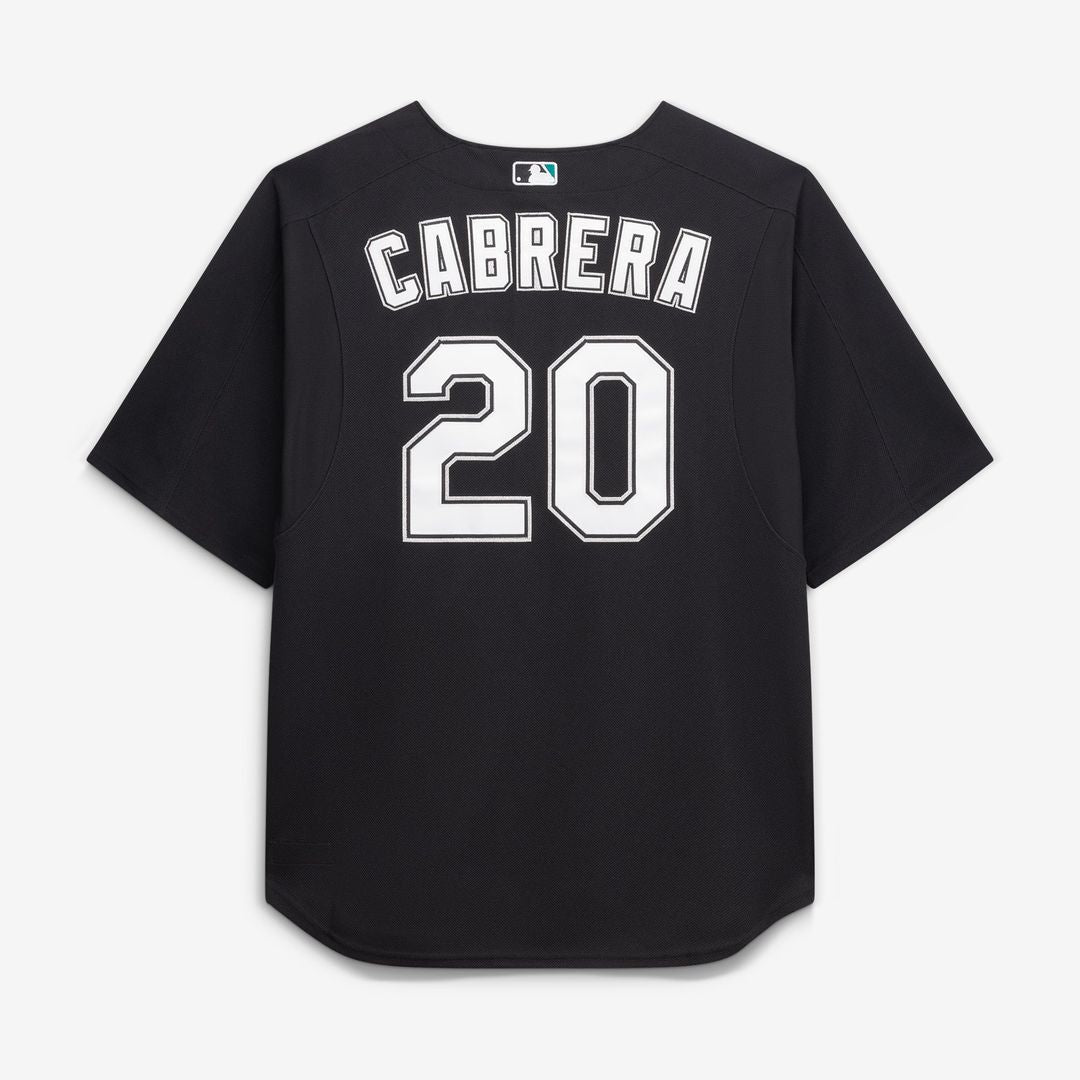 Miami Marlins Mitchell & Ness Miguel Cabrera Big & Tall Cooperstown Mesh Batting Practice Baseball Jersey - Black