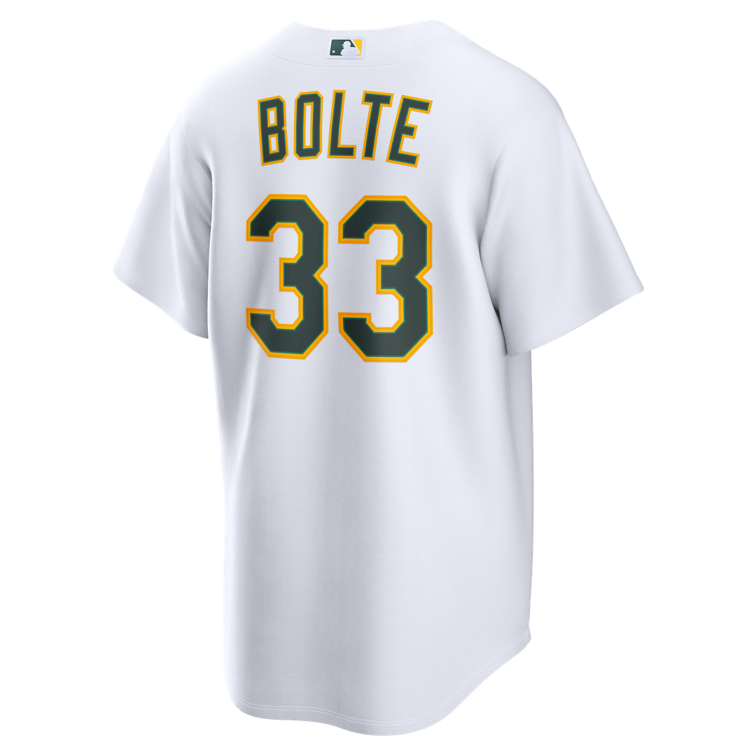 Athletics Nike Henry Bolte Home Replica Baseball Jersey - White