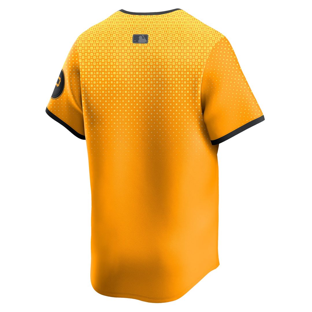 Pittsburgh Pirates Nike City Connect Limited Baseball Jersey - Gold