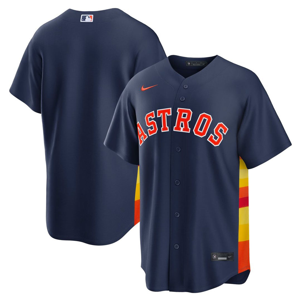 Houston Astros Nike Alternate Replica Baseball Jersey - Navy