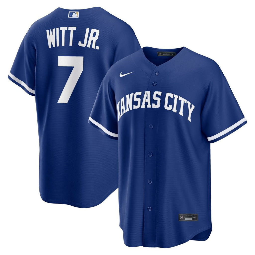 Kansas City Royals Nike Bobby Witt Jr. Alternate Replica Baseball Jersey - Royal