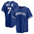 Kansas City Royals Nike Bobby Witt Jr. Alternate Replica Baseball Jersey - Royal