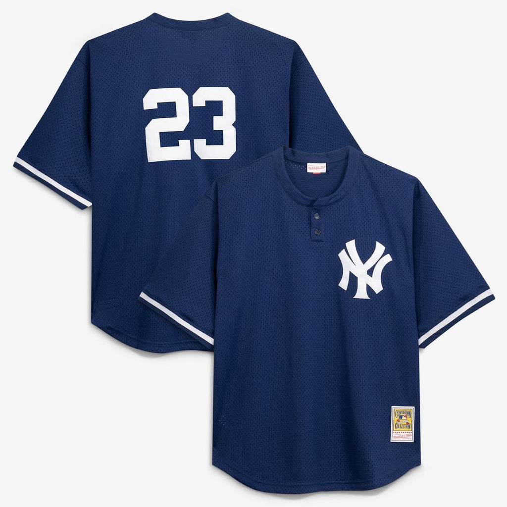 New York Yankees Mitchell & Ness Don Mattingly Cooperstown Collection Big & Tall Mesh Batting Practice Baseball Jersey - Navy