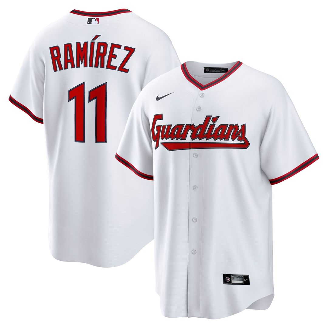 Cleveland Guardians Nike José Ramírez Home Replica Baseball Jersey - White
