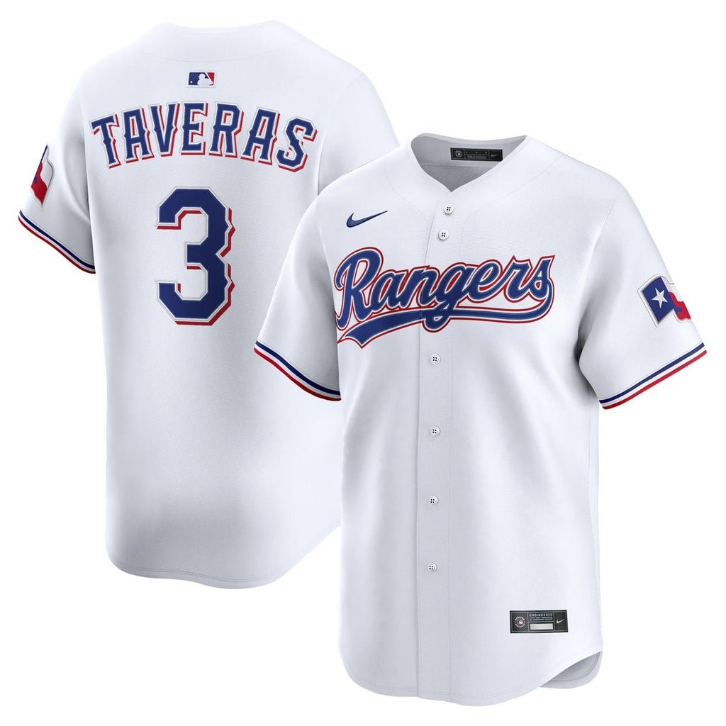 Texas Rangers Nike Leody Taveras Home Limited Baseball Jersey - White