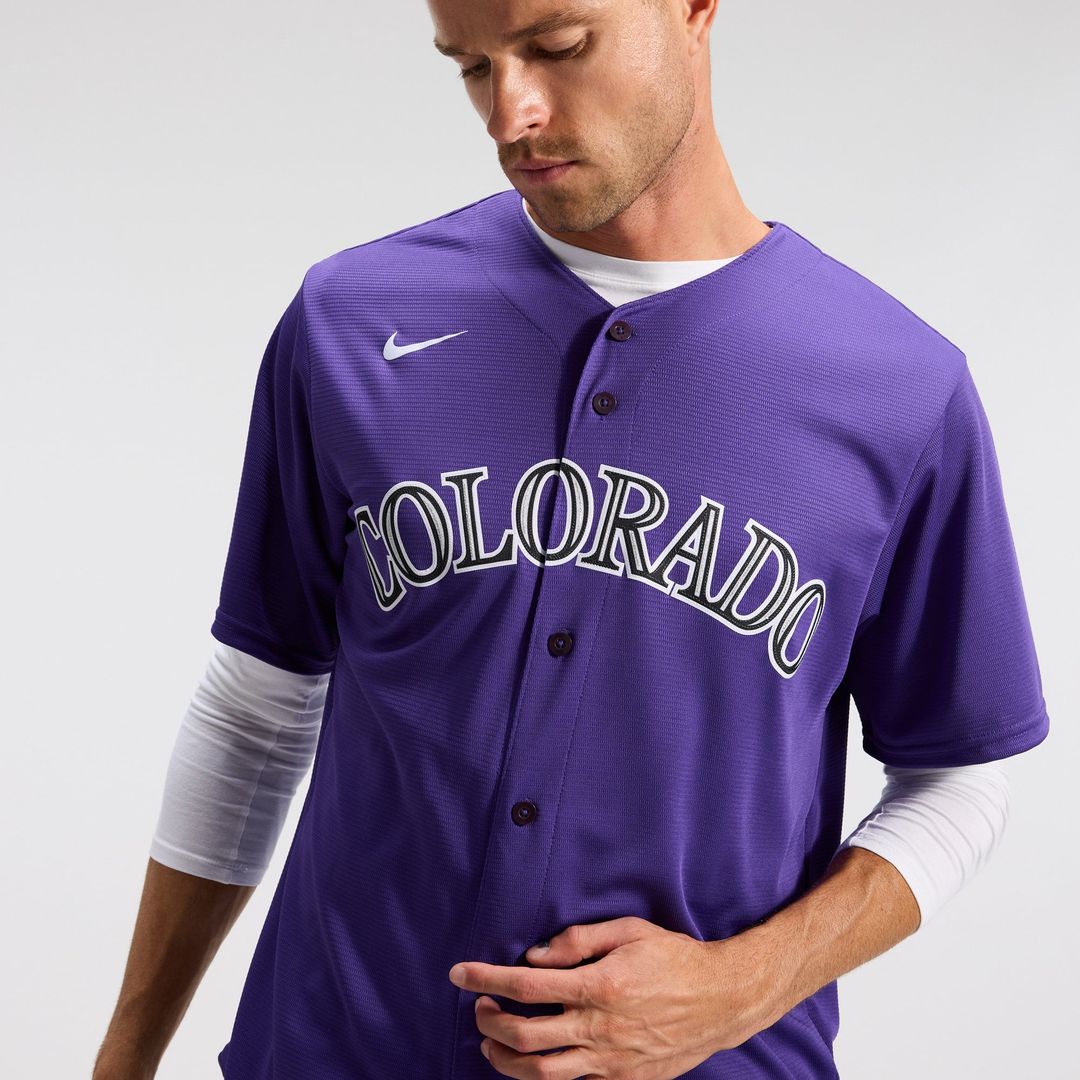 Colorado Rockies Nike Alternate Replica Team Baseball Jersey - Purple