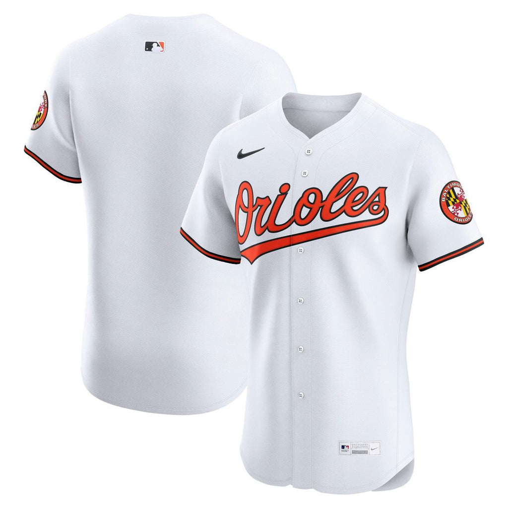 Baltimore Orioles Nike Home Elite Baseball Jersey - White