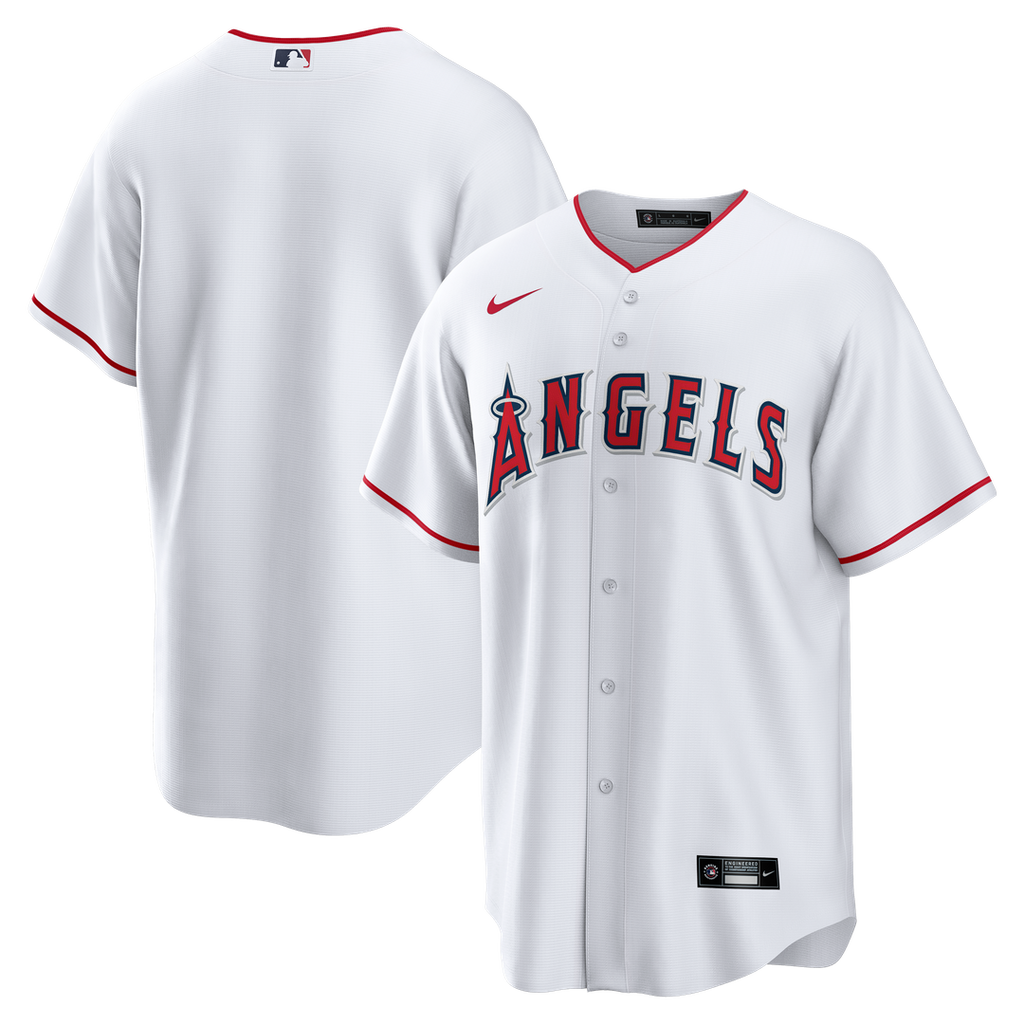 Los Angeles Angels Nike Home Big & Tall Replica Baseball Jersey - White