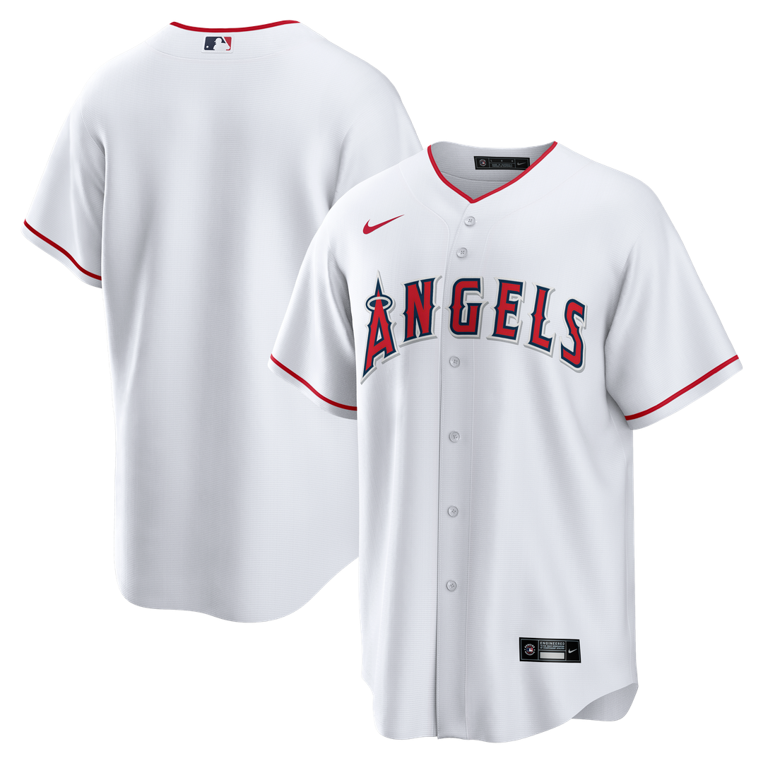 Los Angeles Angels Nike Home Big & Tall Replica Baseball Jersey - White