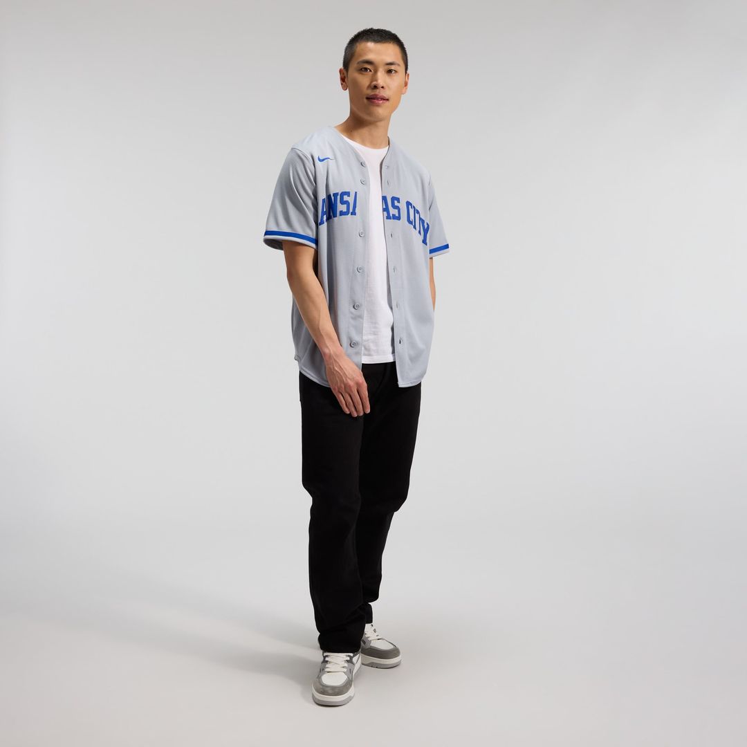 Kansas City Royals Nike Bobby Witt Jr. Road Replica Baseball Jersey - Gray