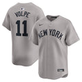 New York Yankees Nike Anthony Volpe Away Limited Baseball Jersey - Gray