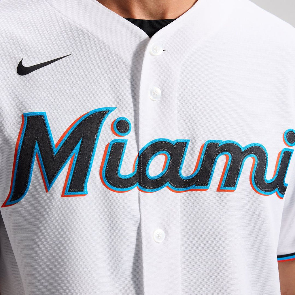 Miami Marlins Nike Home Replica Team Baseball Jersey - White