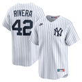 New York Yankees Nike Mariano Rivera Throwback Cooperstown Collection Limited Baseball Jersey - White