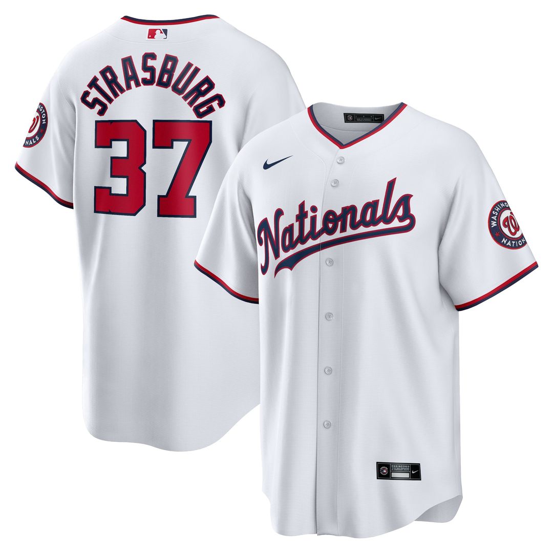 Washington Nationals Nike Stephen Strasburg Home Replica Baseball Jersey - White