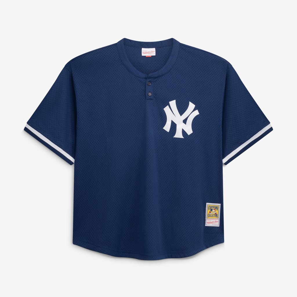 New York Yankees Mitchell & Ness Mariano Rivera Cooperstown Collection Big & Tall Mesh Batting Practice Baseball Jersey - Navy
