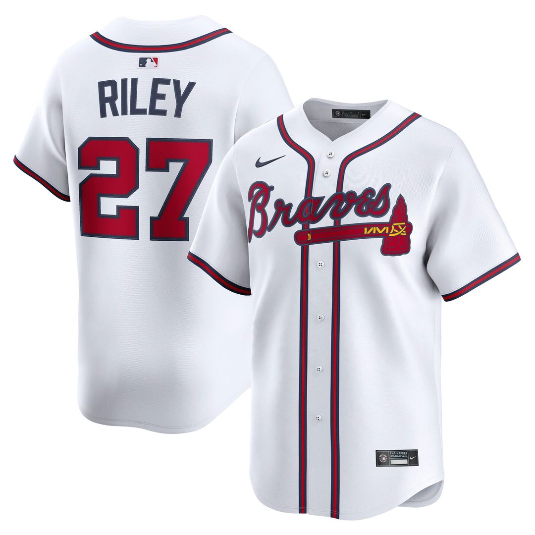 Atlanta Braves Nike Austin Riley Home Limited Baseball Jersey - White