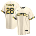 Milwaukee Brewers Nike Andrew Vaughn Home Replica Baseball Jersey - Cream