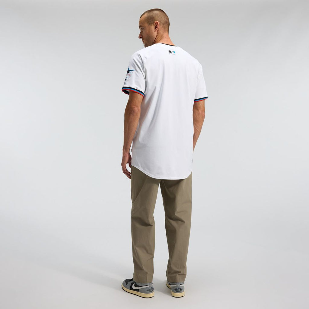 Miami Marlins Nike Home Elite Baseball Jersey - White