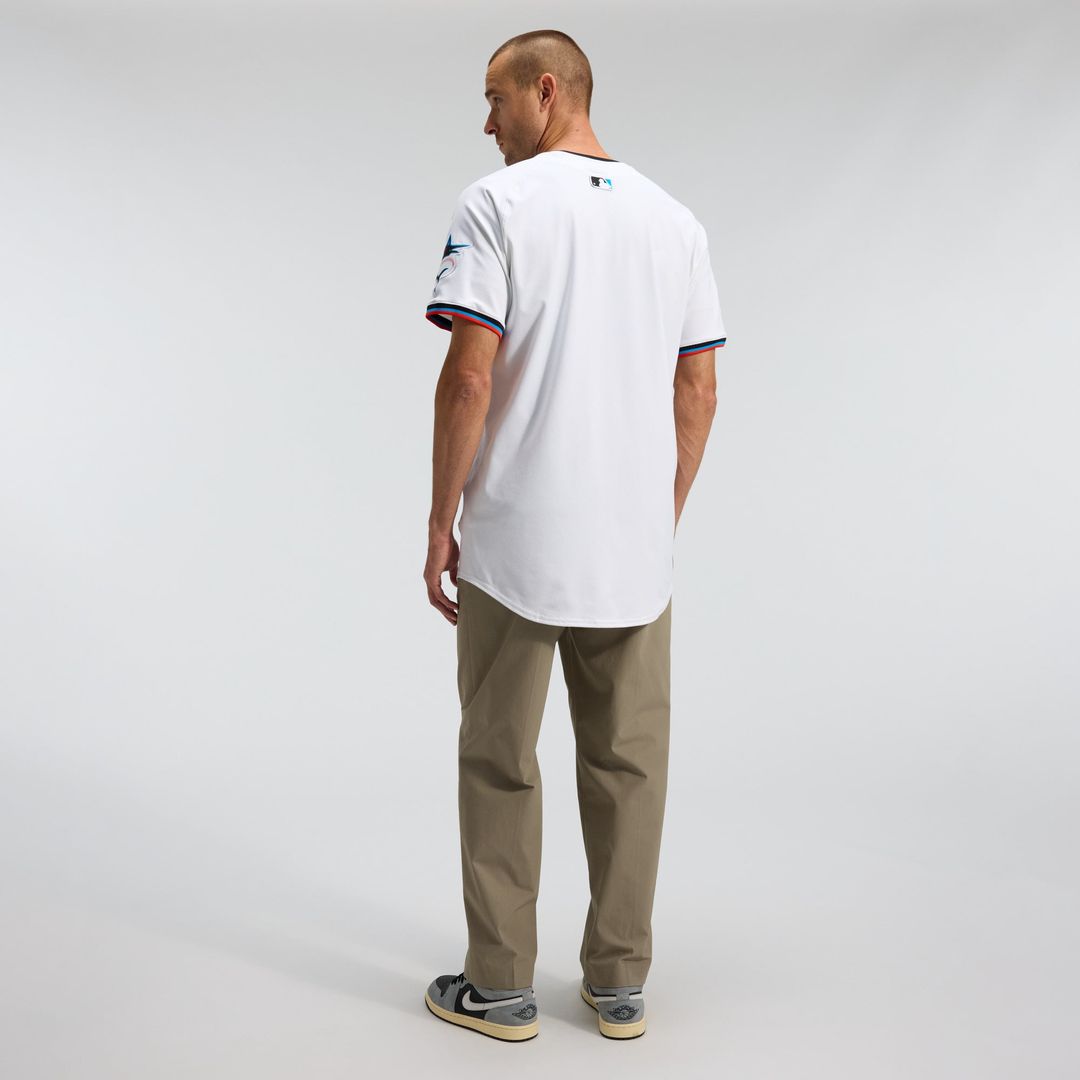 Miami Marlins Nike Home Elite Baseball Jersey - White