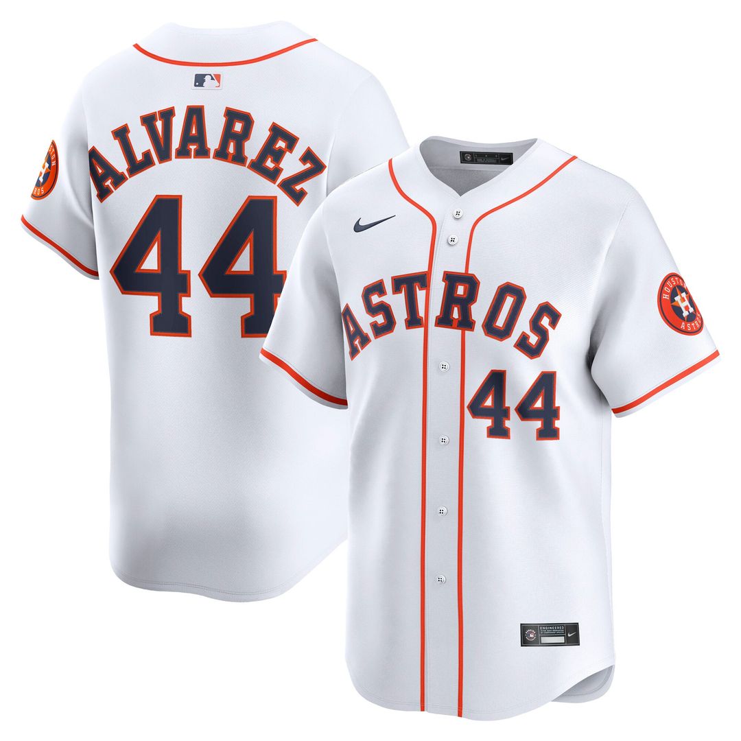 Houston Astros Nike Yordan Alvarez Home Limited Baseball Jersey - White