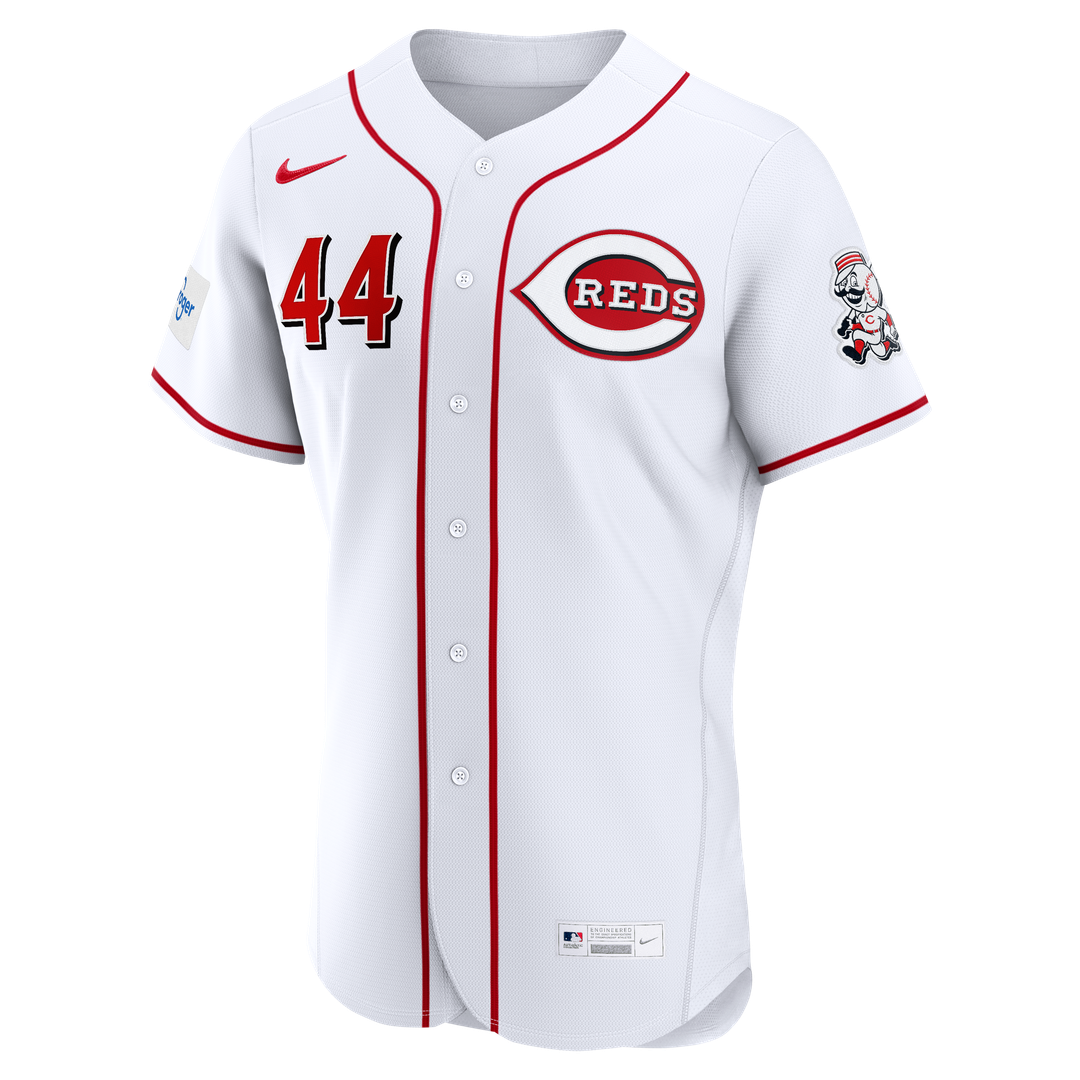 Cincinnati Reds Nike Elly De La Cruz Home Authentic Sponsor Patch Baseball Jersey - White