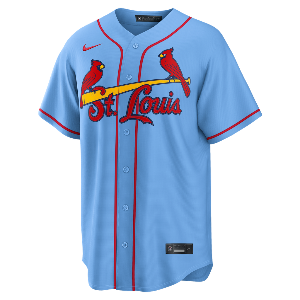 St. Louis Cardinals Nike Alternate Replica Baseball Jersey - Light Blue