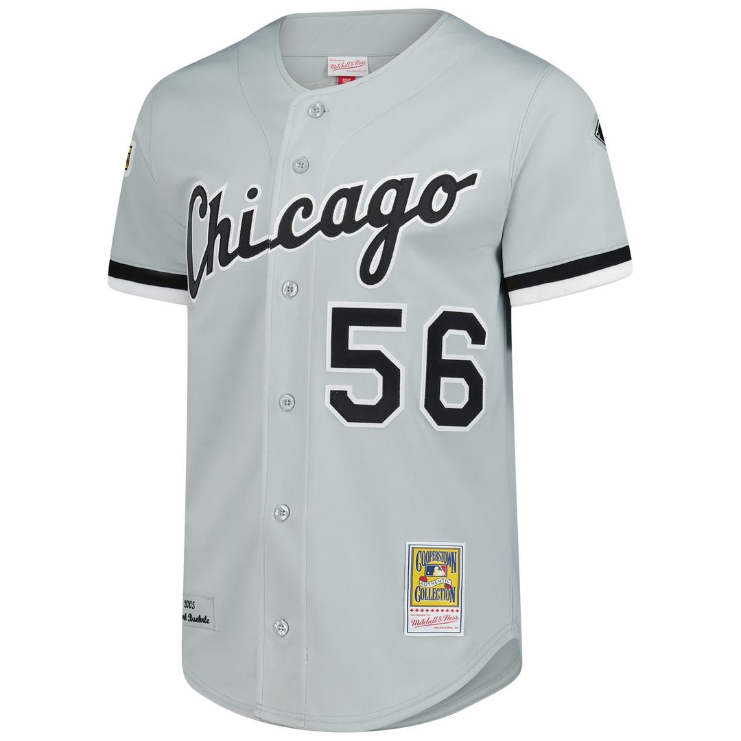 Chicago White Sox Mitchell & Ness Mark Buehrle 2005 Throwback Authentic Baseball Jersey - Gray
