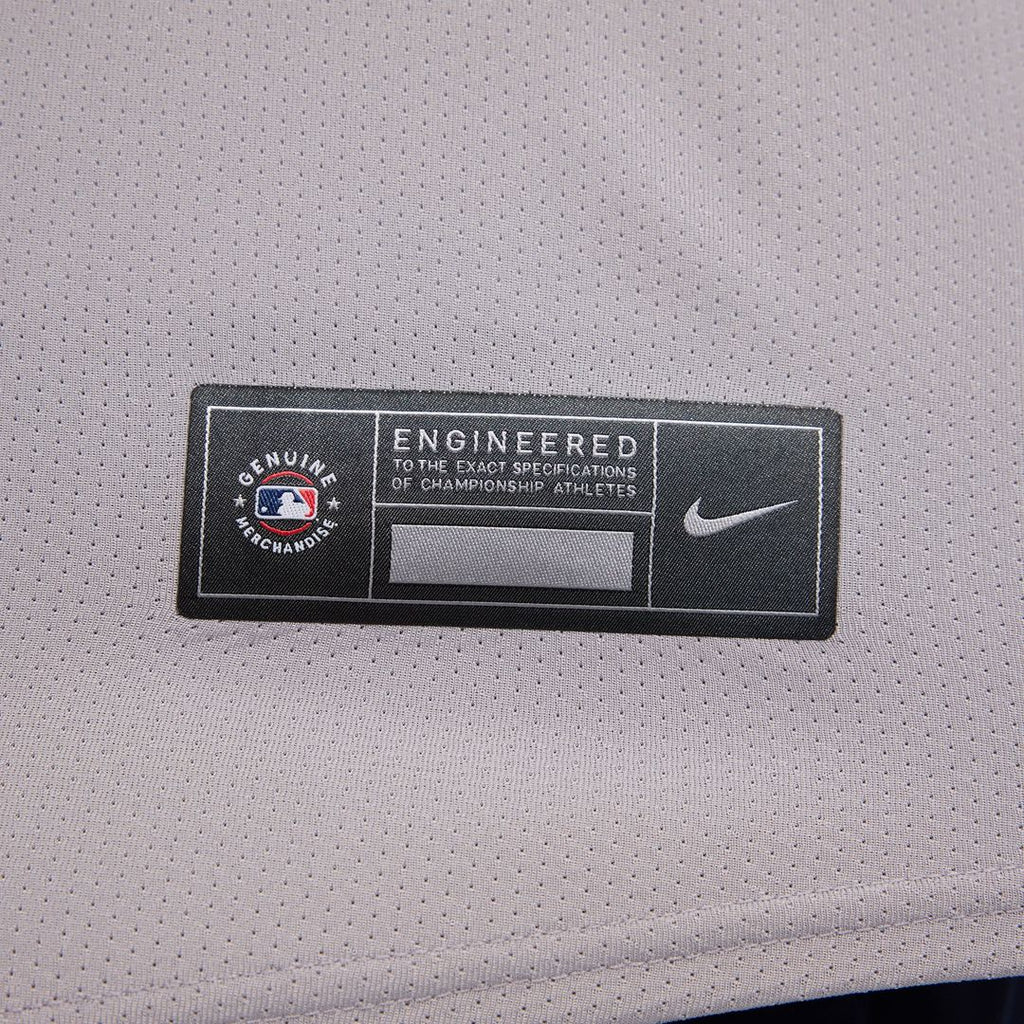 Atlanta Braves Nike Ozzie Albies Road Limited Baseball Jersey - Gray