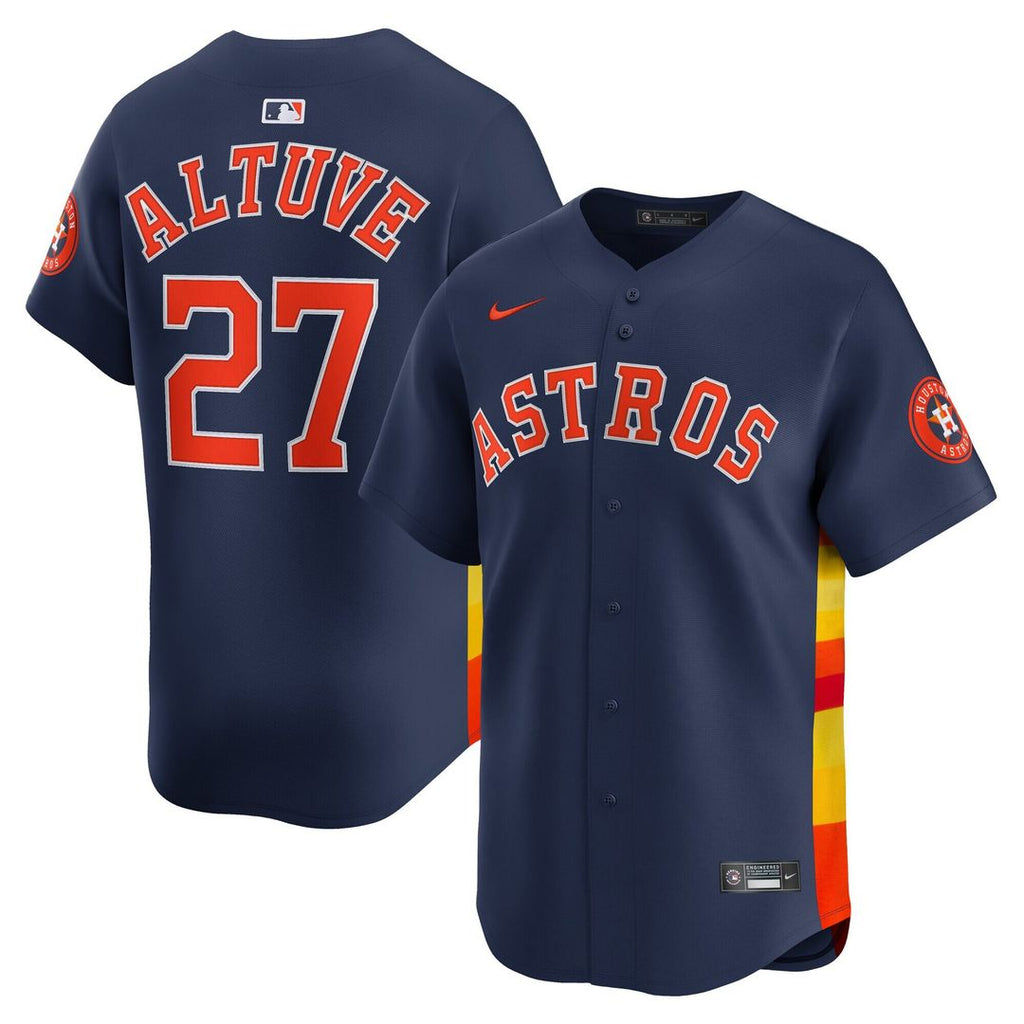 Houston Astros Nike Jose Altuve Alternate Limited Baseball Jersey - Navy
