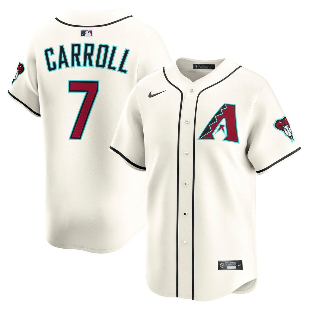Arizona Diamondbacks Nike Corbin Carroll Home Limited Baseball Jersey - Cream